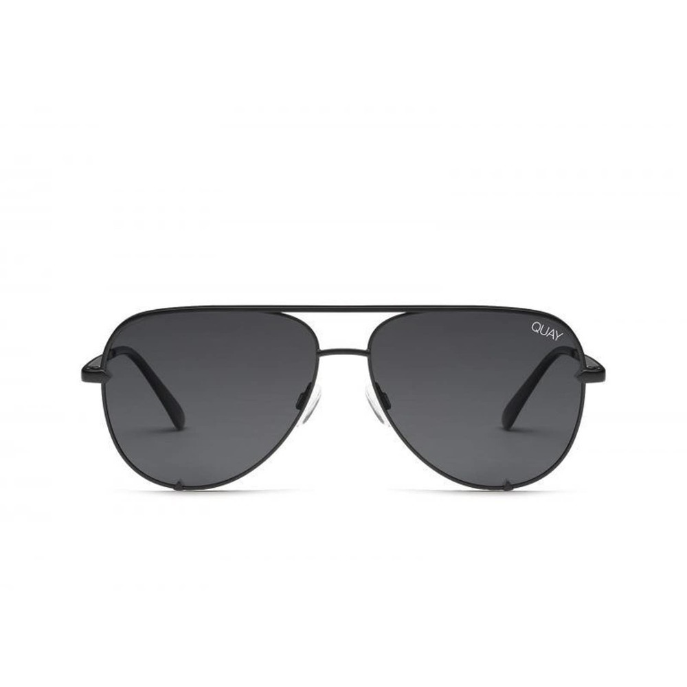 Quay Australia High Key Micro Polarized Sunglasses Black Smoke
